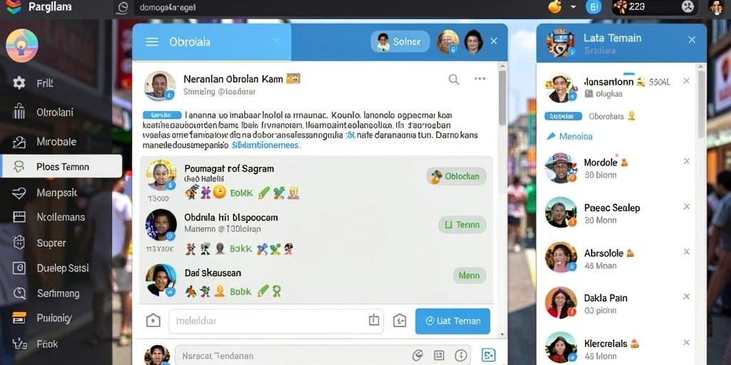 Tangkapan layar memperlihatkan interaksi dengan lingkungan game.