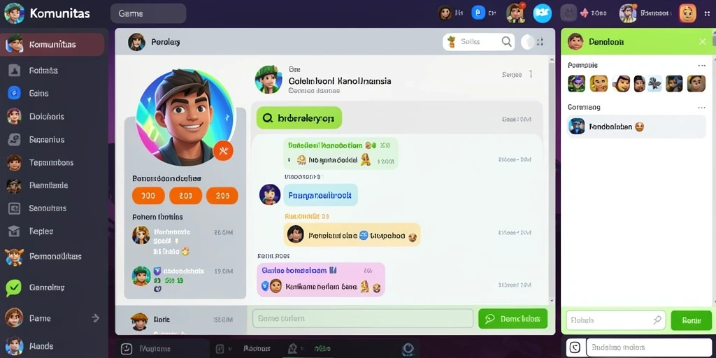 Interaksi sosial yang menarik dengan pemain lain.