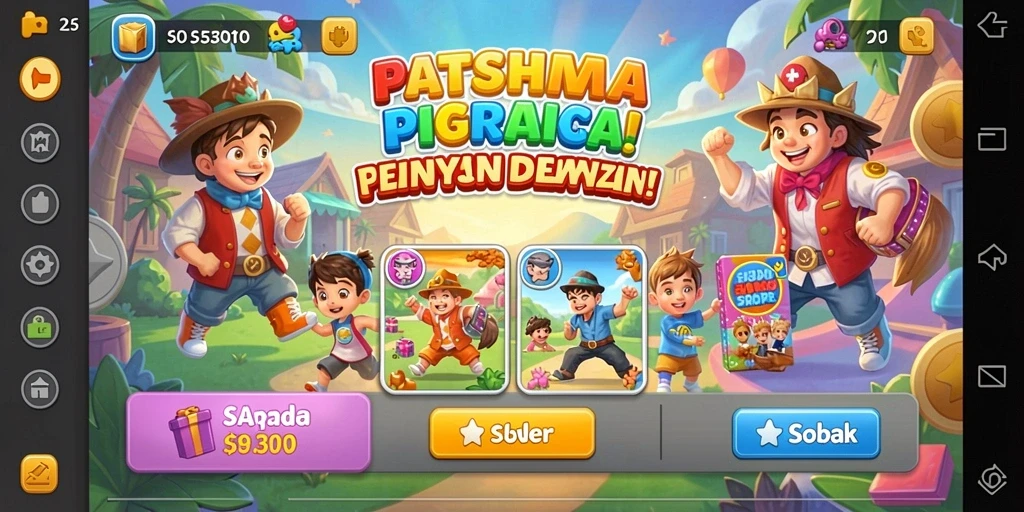 Screenshot memperlihatkan pemain mengumpulkan harta karun.